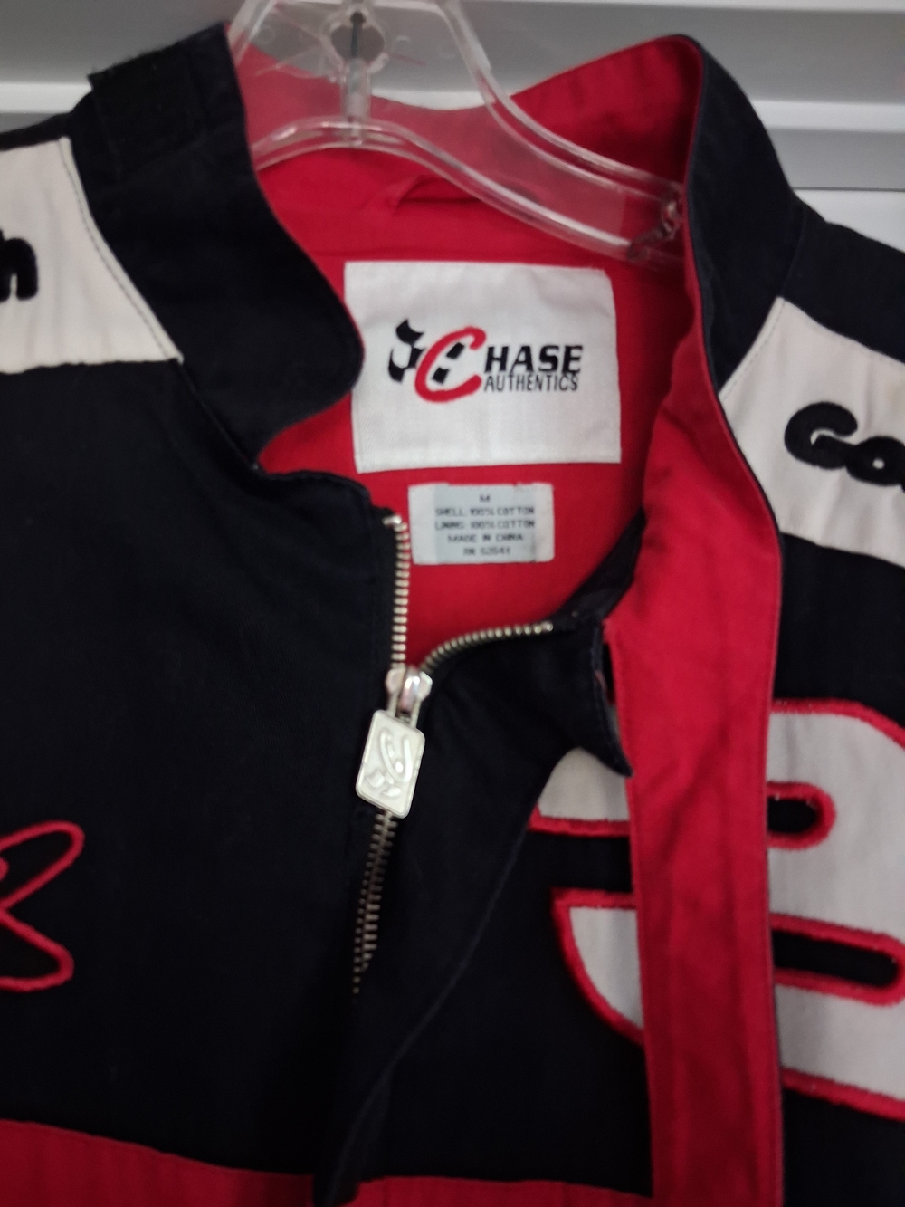 Chase Authentics Red & Black Logo Cotton Jacket - Picture 4 of 9